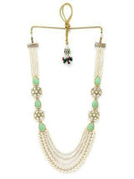 Load image into Gallery viewer, Kundan Pearl Necklace Set for Women
