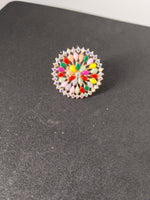 Load image into Gallery viewer, Round multicolor ring-Adjustable
